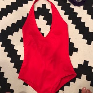 Toby red bodysuit